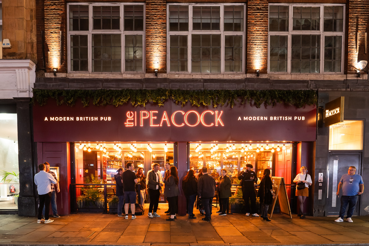 The Peacock interior